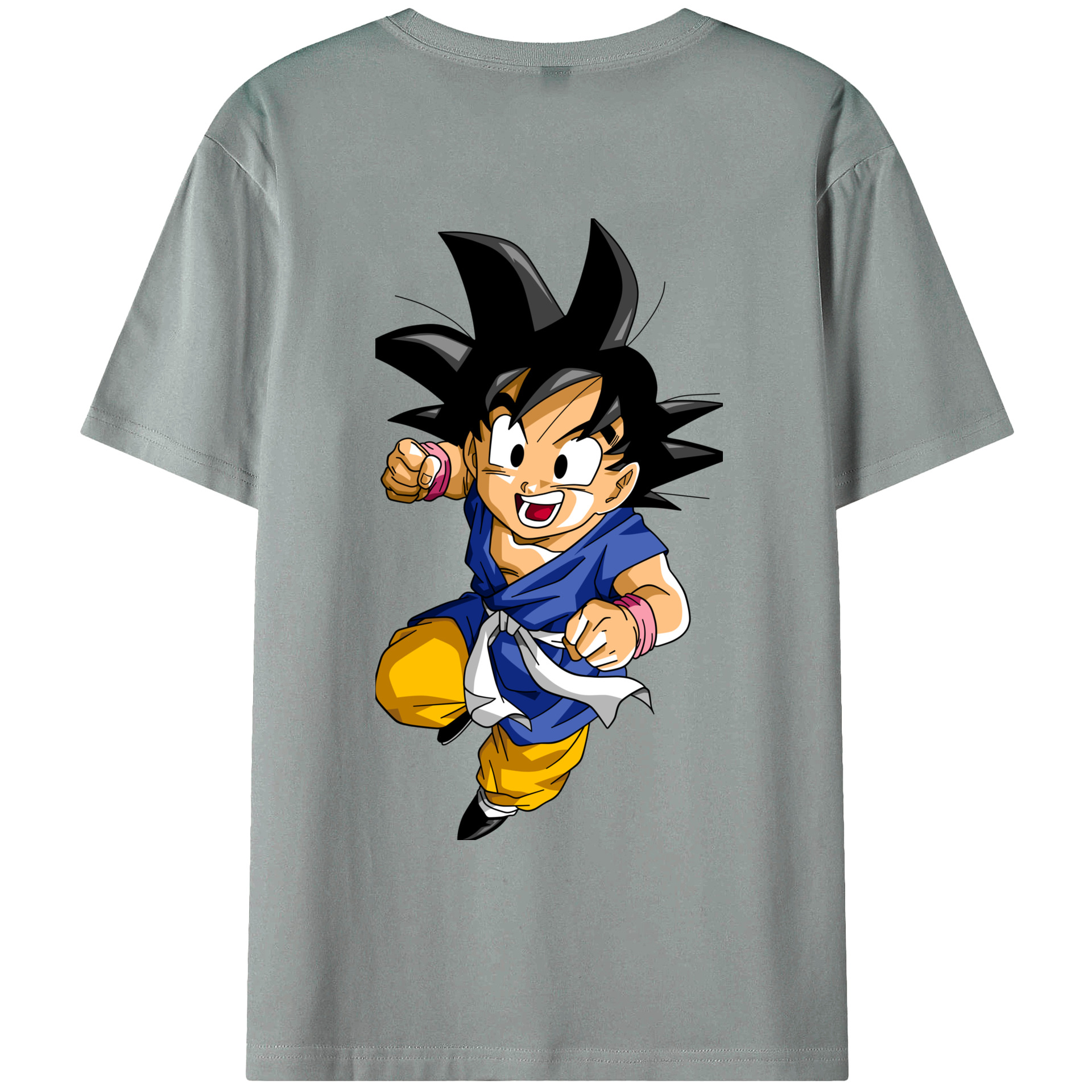 （画像用） ドラゴンボール 孫悟天 そん ごてん DRAGON BALL Son Goten 綿100％ メンズ半袖Tシャツ（バックプリント） 通気性